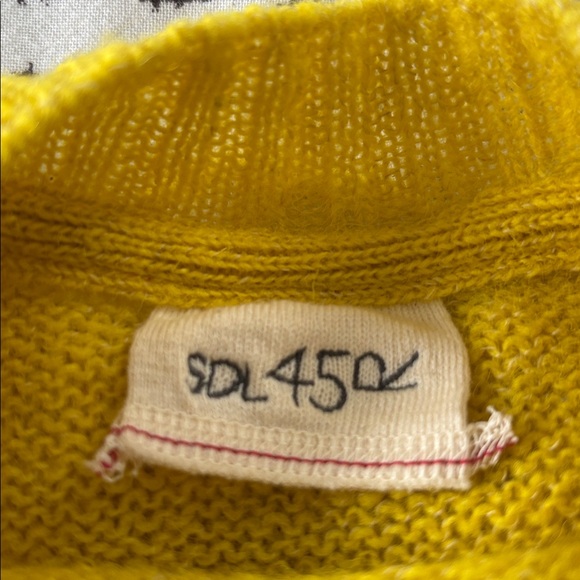 NWT 45R gold 100% wool sweater, body, cropped, oversized, size 00 (OS) - Picture 2 of 10